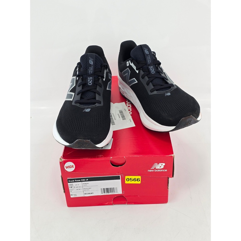 New Balance Fresh Foam 520 v9 Mens 10.5WW Blk/Grey Running Shoes M520LK9 - VG